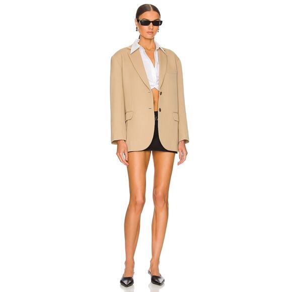 ANINE BING Quinn Wool Blazer - M Deep Sand - Picture 5 of 5